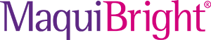 Maquibright® Logo in lila und rosa Logo Rohstoff Maquibright® – lila-rosa Bildmarke
