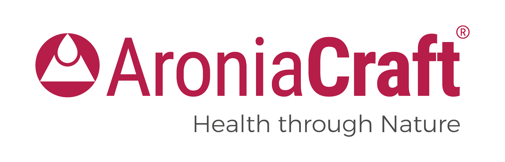 AroniaCraft® Logo in rot Logo AroniaCraft® – rote Wormarke